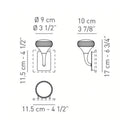 Axo UAFAIRY Fairy 1-lt 7" Tall LED Wall Sconce