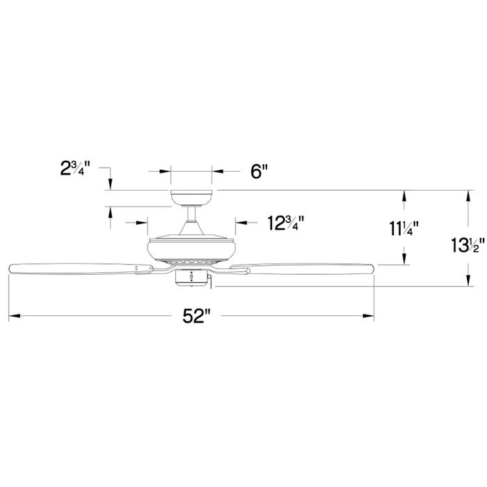 Hinkley 904152F Highland 52" Outdoor Ceiling Fan