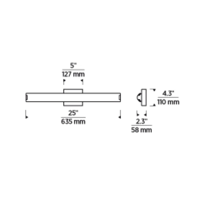 Tech 700BCFINN24 Finn 25" LED Bath Light