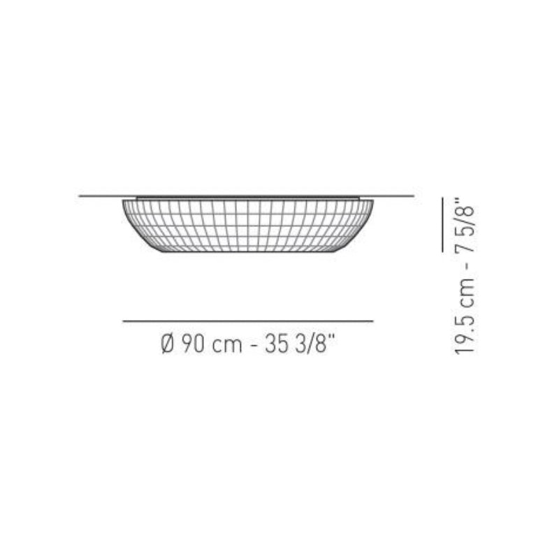 Axo UPBEL090 Bell 3-lt 35" Flush Mount