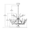 ELK D3317 Big Sky 6-lt 25" Chandelier