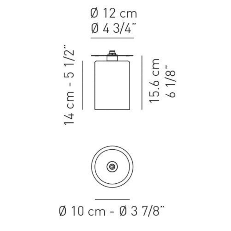 Axo KPSPILPI Spillray 1-lt 4" Ceiling Light