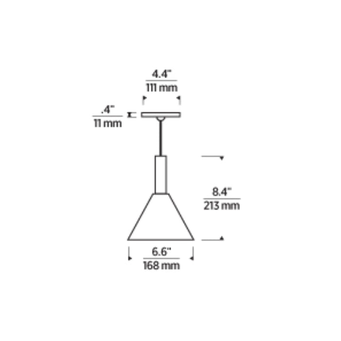 Tech Lighting Mezz 7" LED Pendant