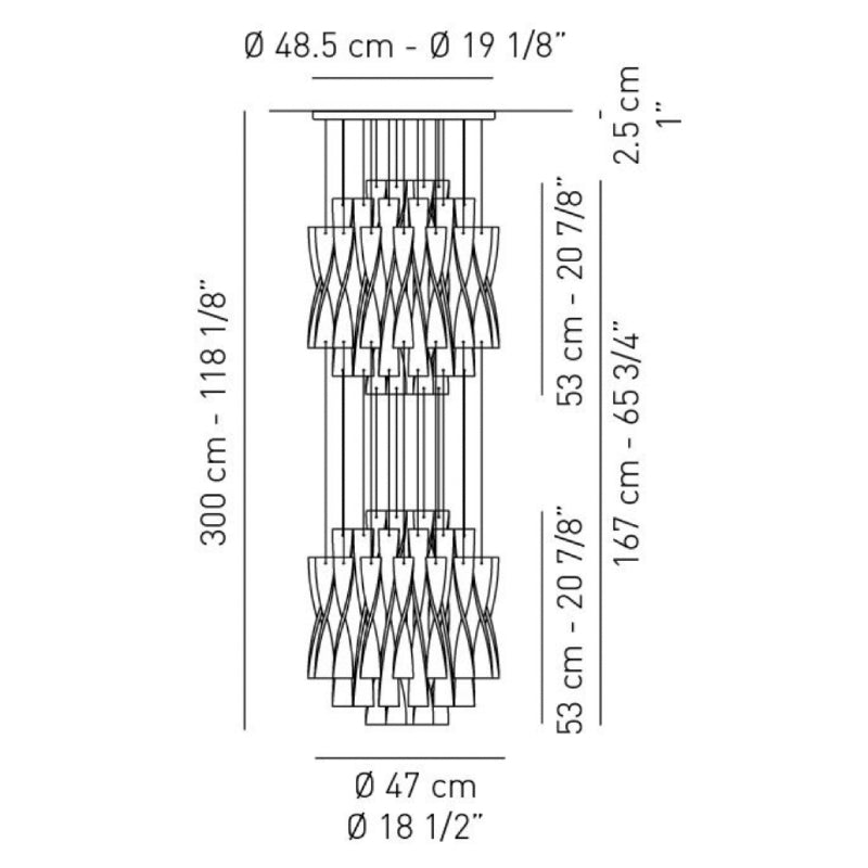 Axo USAV45/2 Avir 2 2-lt 19" Pendant