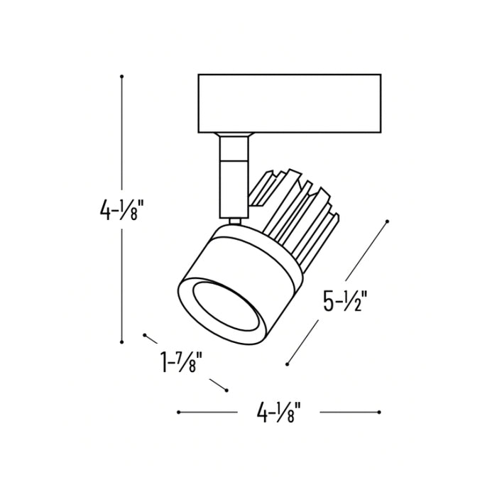 Nora NTE-866 Aiden 10W LED Track Head, H Style