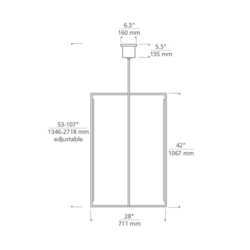 Tech 700TDKNW42 Kenway 42 28" LED Pendant