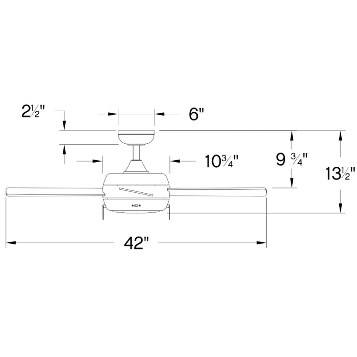 Hinkley 904042F Croft 42" Ceiling Fan with LED Light Kit