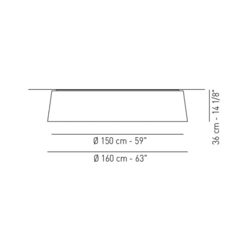 Axo UPVEL160 Velvet 5-lt 63" Flush Mount
