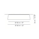 Axo UPVEL160 Velvet 5-lt 63" Flush Mount