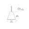 Tech 700TDJNI Joni 1-lt 17" LED Pendant