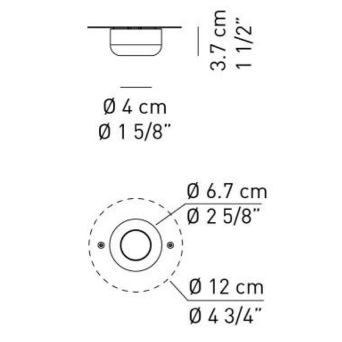 Axo UPURBMIP Urban Mini 1-lt 3" LED Flush Mount