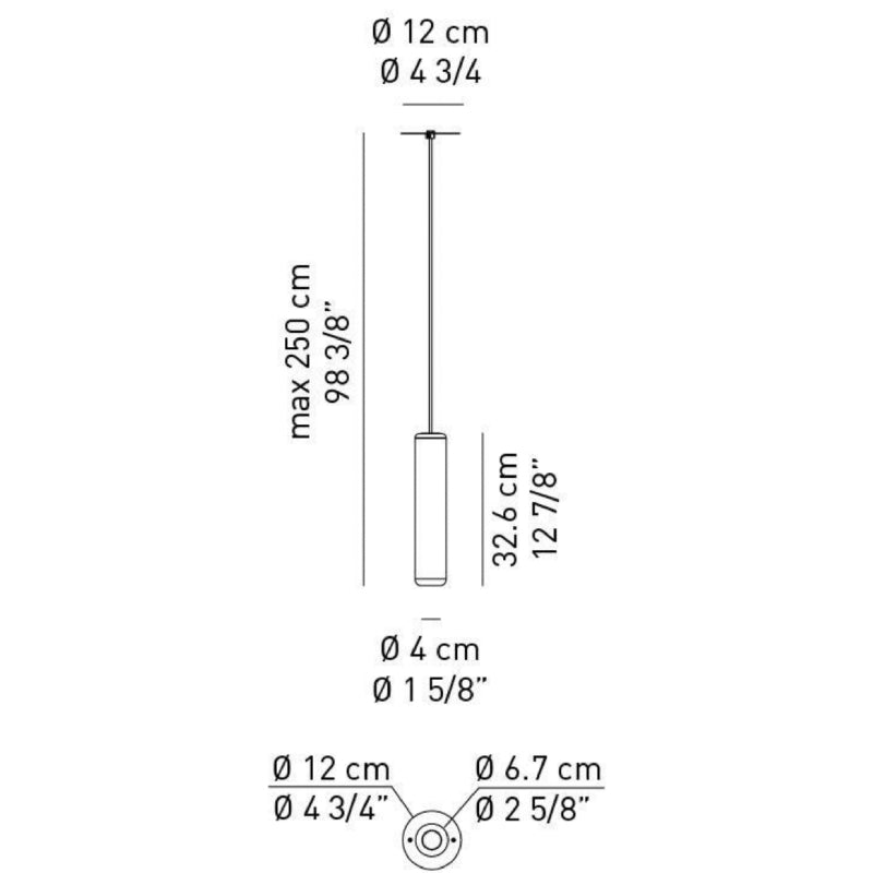 Axo USURBMIG Urban Mini 1-lt 3" LED Pendant