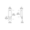 Tech 700WSKISW Kisdon 1-lt 16" Tall LED Wall Light