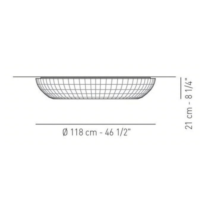 Axo UPBEL118 Bell 4-lt 47" Flush Mount