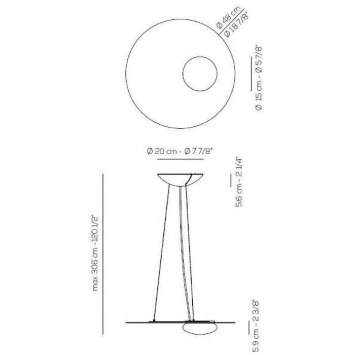 Axo USKWIC48 Kwic 1-lt 19" LED Pendant