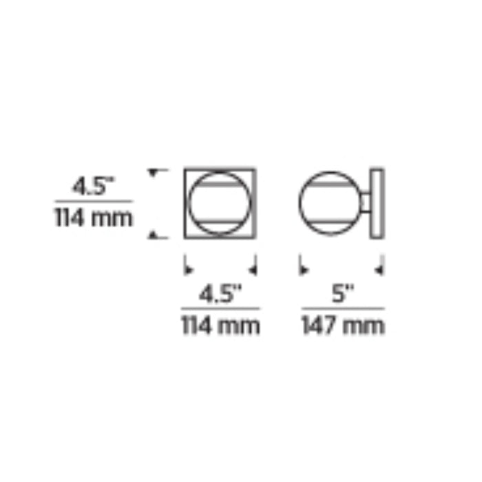 Tech 700BCOKO1 Oko 1-lt 5" LED Bath Light