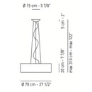 Axo USSKI070 Skin 4-lt 28" Pendant