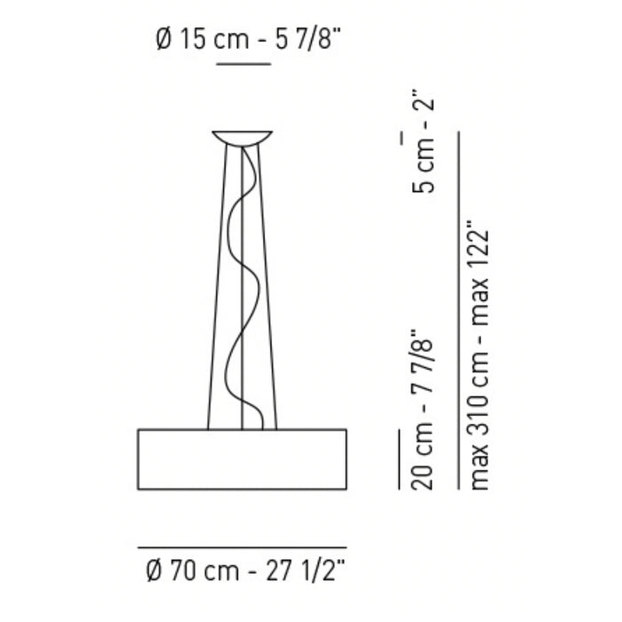 Axo USSKI070 Skin 4-lt 28" Pendant