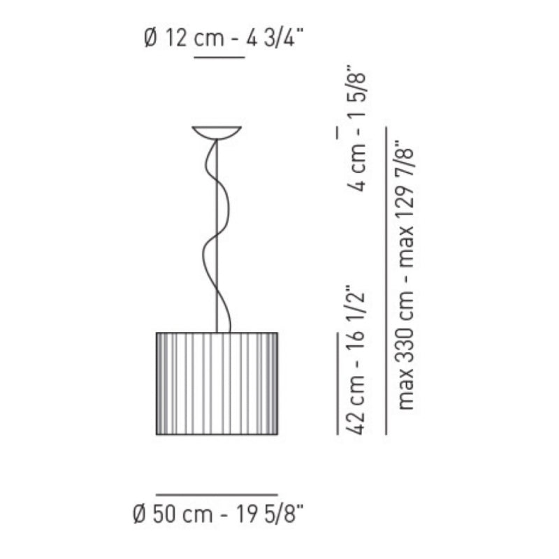 Axo USSKR050 Skirt 1-lt 20" Pendant