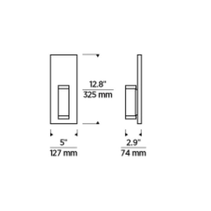 Tech 700BCDBS1 Dobson II 1-lt 13" Tall LED Wall / Bath Light