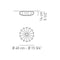 Axo UPMUSE40 Muse 1-lt 16" Wall / Ceiling Light