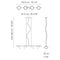 Axo USORCHI4 Orchid 4-lt 53" LED Suspension Light