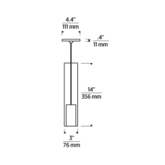 Tech Lighting Captra 3"  LED Pendant