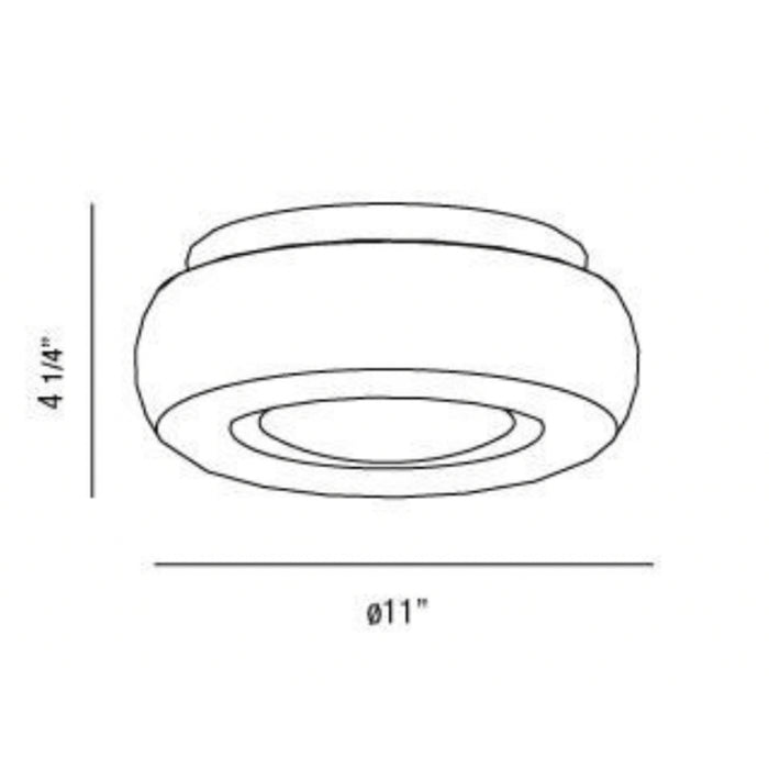 Eurofase 23024 Disk 1-lt 11" Flush Mount