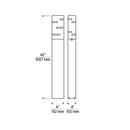 Tech 700OBRVL Revel 42" Tall Outdoor LED Bollard
