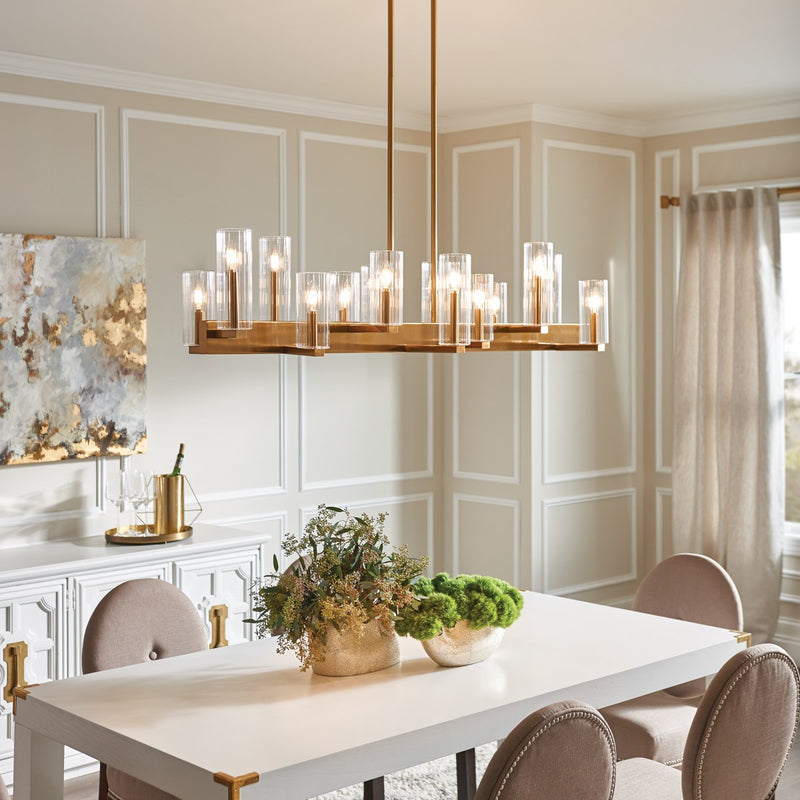 Kichler 44317 Cleara 14-lt 53" Linear Chandelier