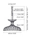 Bover Dome 60/02 1-lt 24" LED Pendant