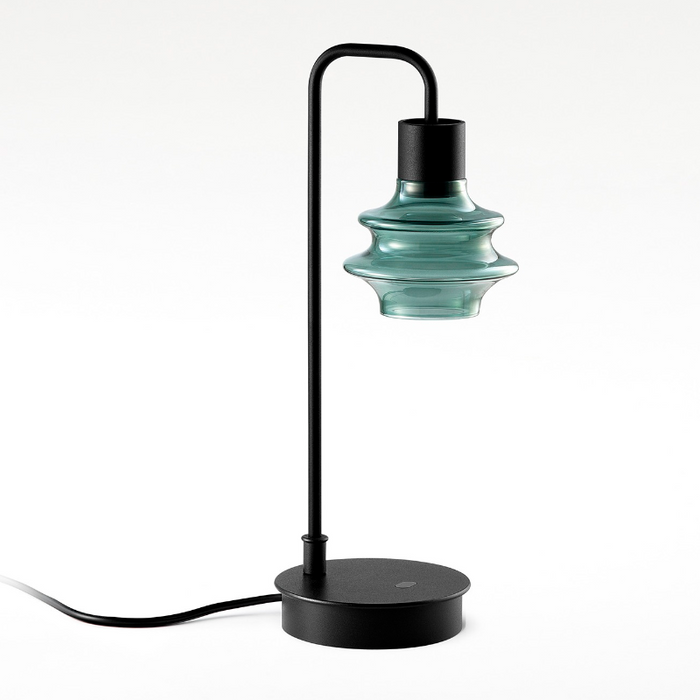 Bover Drop M/36 1-lt 14" Tall LED Table lamp, Proxy Dimmer Switch-Green Glass