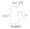 WAC DS-WS05 Tube Architectural 5" LED Color Changing Outdoor Wall Mount, Double Sided
