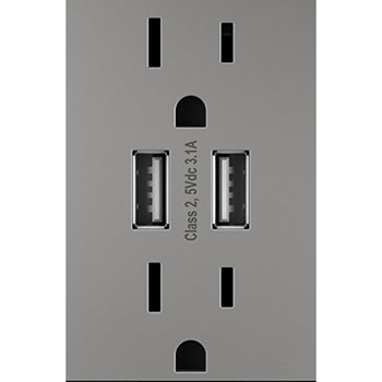 Adorne ARTRUSB153 Dual USB Outlet