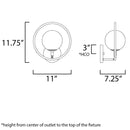 ET2 E12511 Revolution 1-lt Wall Sconce
