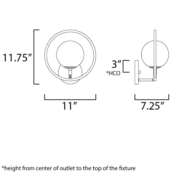 ET2 E12511 Revolution 1-lt Wall Sconce