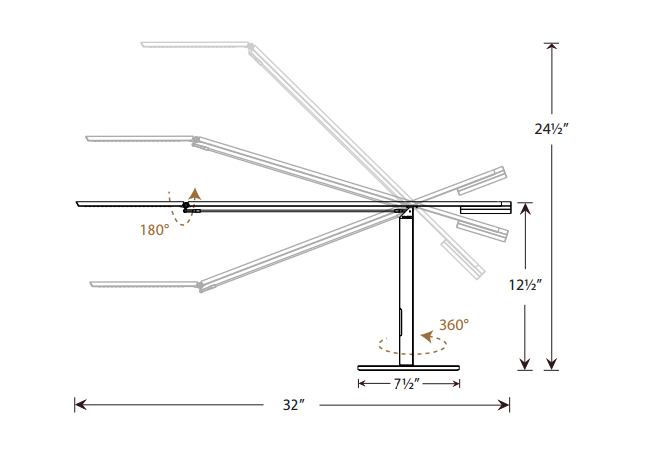 Equo LED Desk Lamp by Koncept