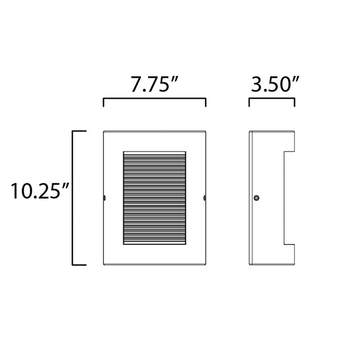 ET2 E14380 Boardwalk Small 2-lt LED Outdoor Wall Sconce