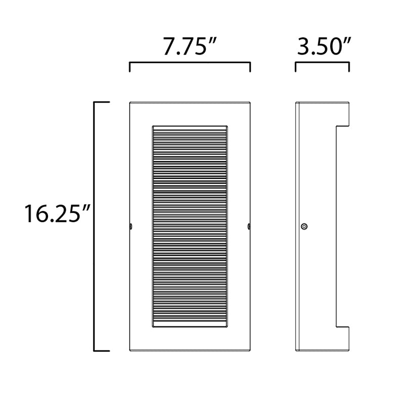 ET2 E14382 Boardwalk Medium 2-lt LED Outdoor Wall Sconce