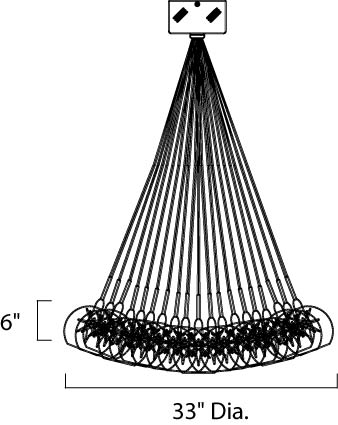 ET2 E20112 Starburst 37-lt Pendant