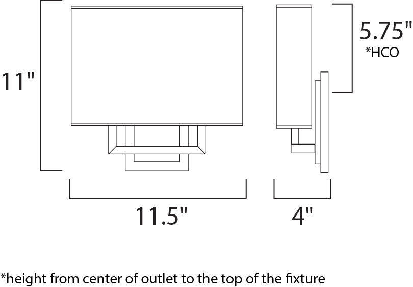 ET2 E21081 Edinburgh LED 4-lt LED Wall Sconce