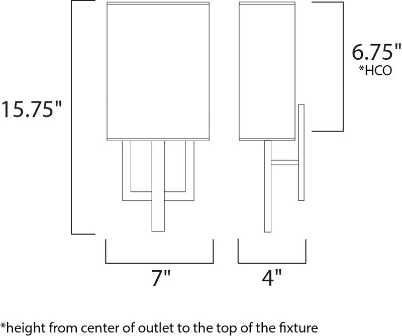 ET2 E21082 Edinburgh LED 2-lt LED Wall Sconce