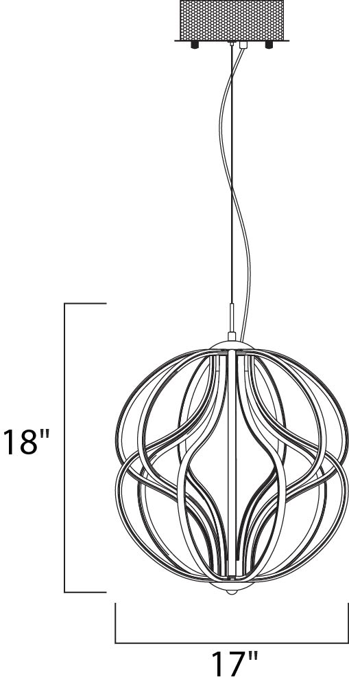 ET2 E21174 Aura LED 14-lt Pendant