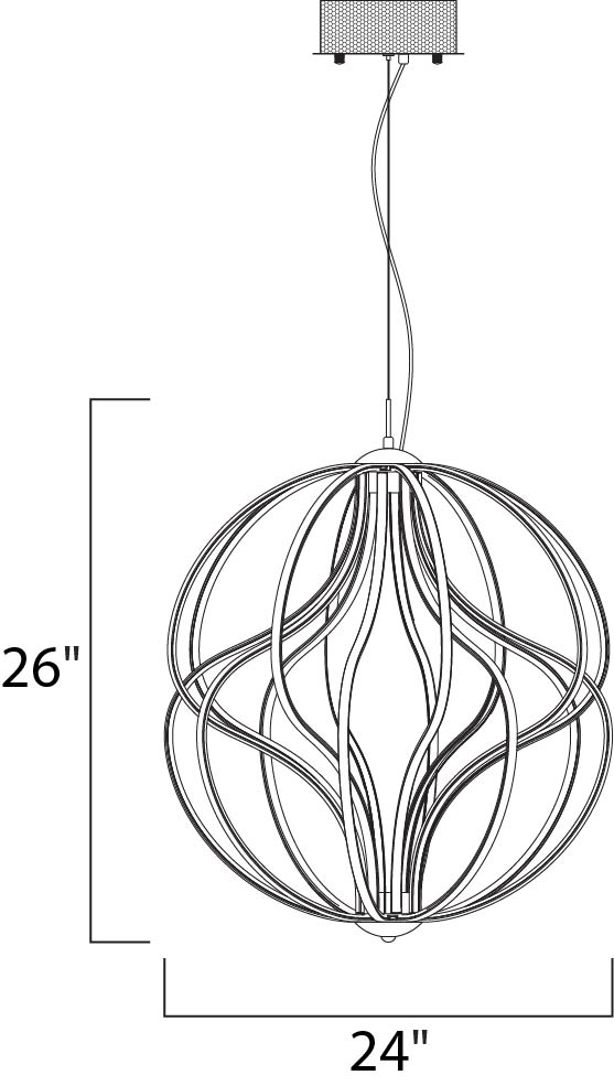 ET2 E21176 Aura LED 16-lt Pendant
