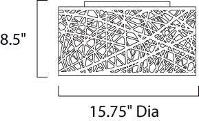 ET2 E21300 Inca 7-Light Flush Mount