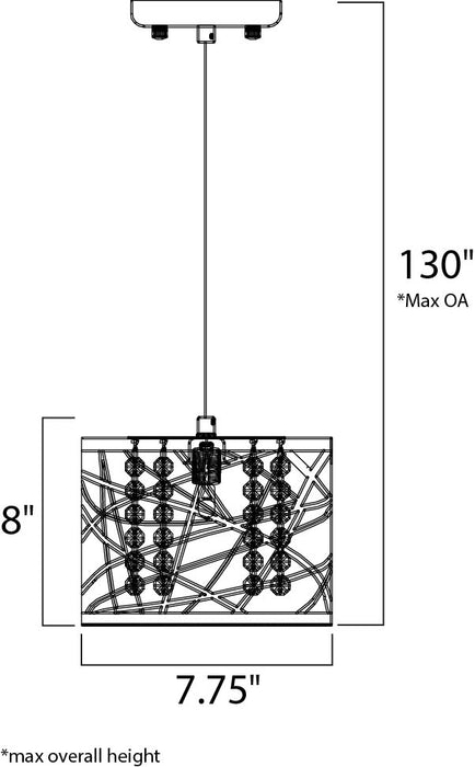 ET2 E21306 Inca 1-lt LED Mini Pendant