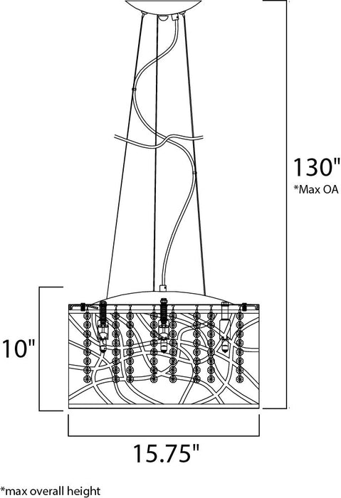 ET2 E21309 Inca 7-lt Pendant