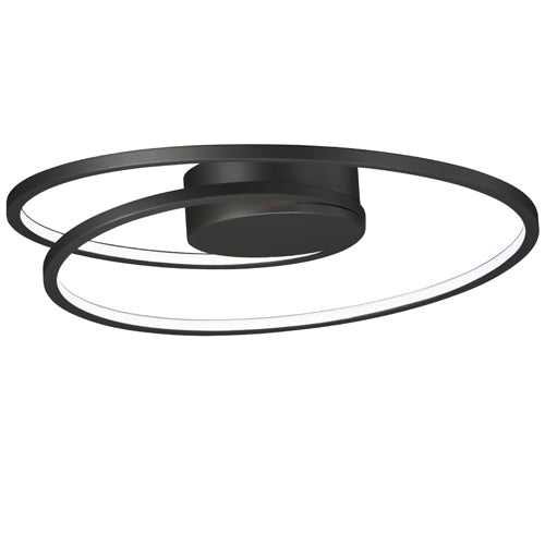 ET2 E21320 Cycle 18" Wide LED Flush Mount - Black