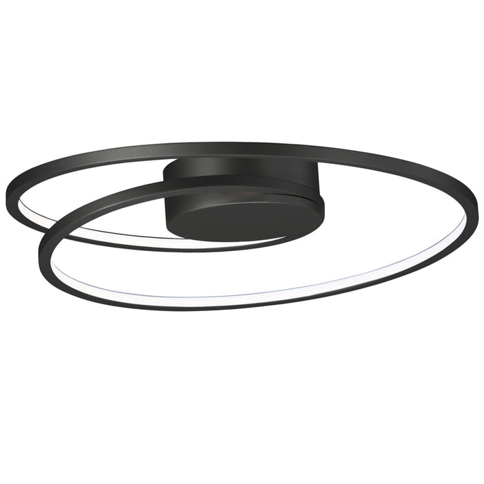 ET2 E21320 Cycle 18" Wide LED Flush Mount - Black