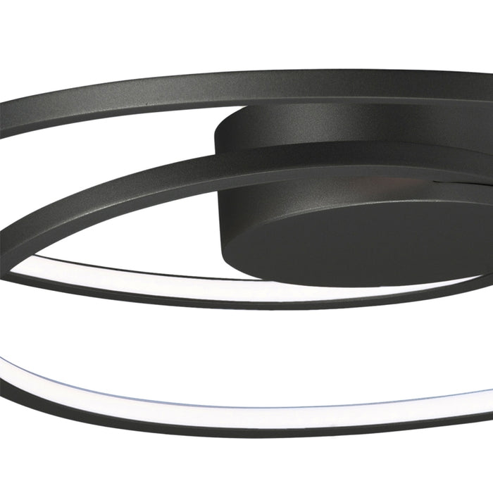 ET2 E21320 Cycle 18" Wide LED Flush Mount - Black